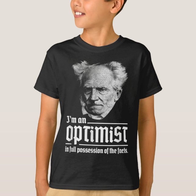Camiseta Optimista Arthur Schopenhauer Pessimism P (Anverso)