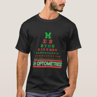 Camiseta Optometría Árbol de Navidad Eyeglasses Eye Health 