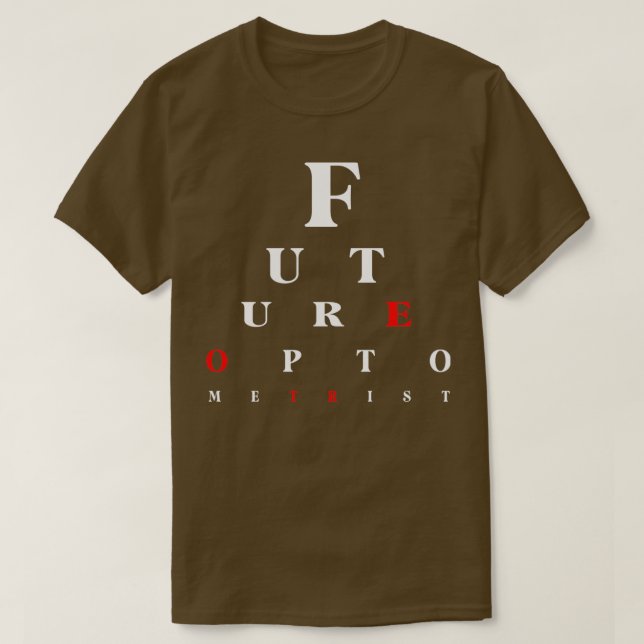 Camiseta Optometría De Graduación En El Futuro Optometrista (Diseño del anverso)