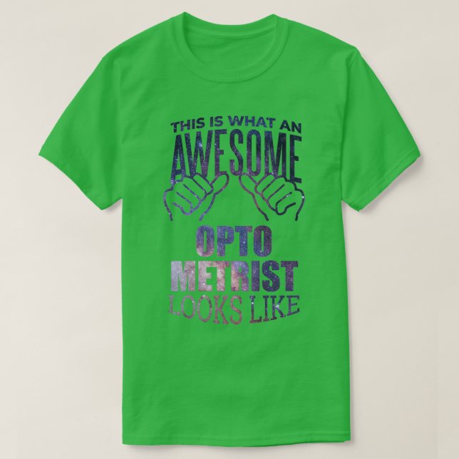 Camiseta Optometría divertida diciendo 2 (Diseño del anverso)