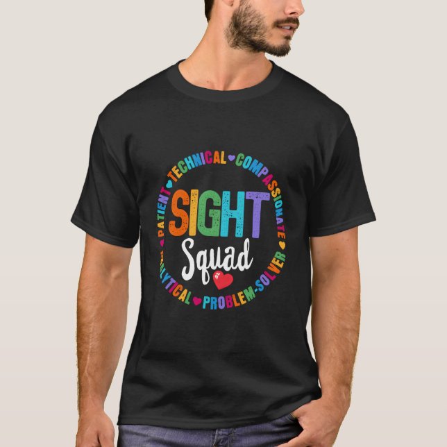 Camiseta Optometría Futuro Optometrista Asistente Óptico Si (Anverso)