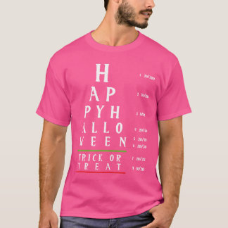Camiseta Optometría Halloween Optometrista Médico Ocular Tr