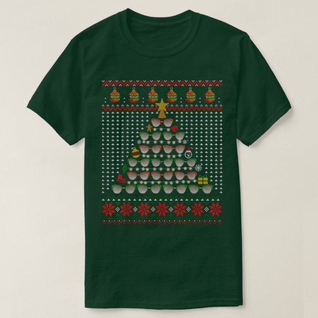 Camiseta Optometrist Christmas Tree Optometree Ugly Xmas Sw (Diseño del anverso)