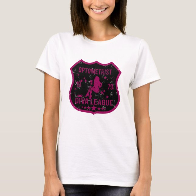 Camiseta Optometrist Diva League (Anverso)