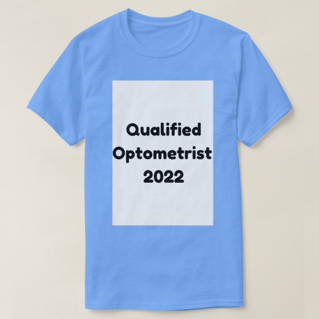 Camiseta Optometrista calificado 2022 (Diseño del anverso)
