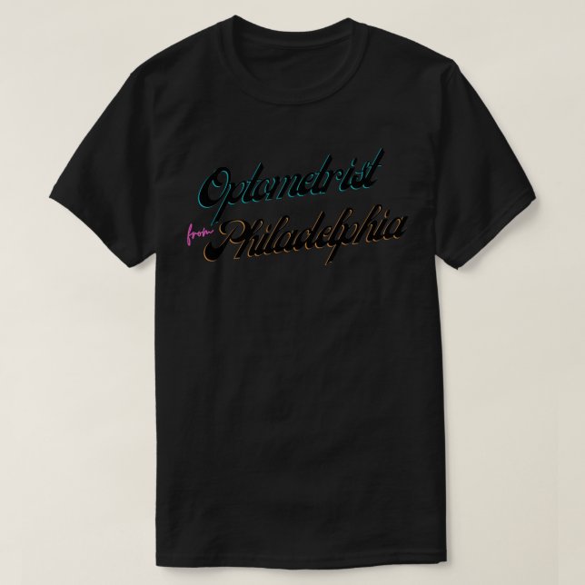 Camiseta Optometrista De Filadelfia (Diseño del anverso)