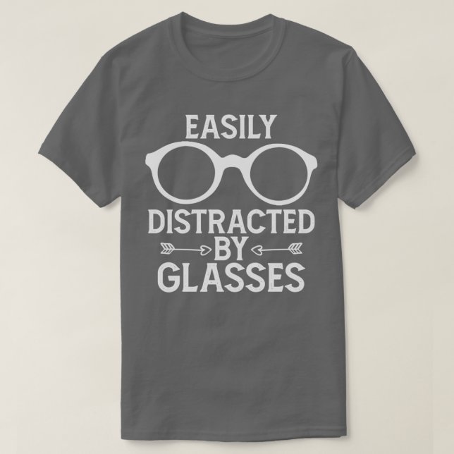 Camiseta Optometrista gracioso dice que los anteojos fácilm (Diseño del anverso)