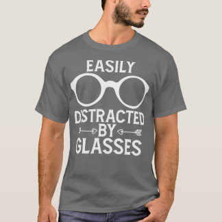 Camiseta Optometrista gracioso dice que los anteojos fácilm