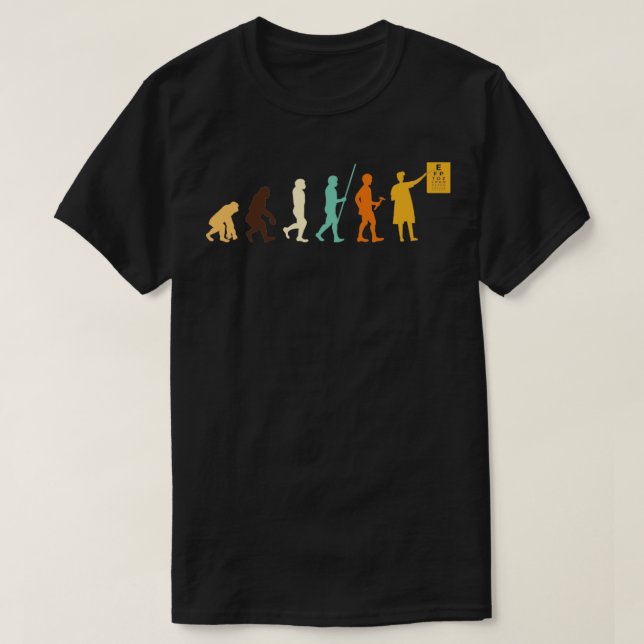 Camiseta Optometrista Opticista Optometría Oftalmólogo Evo (Diseño del anverso)