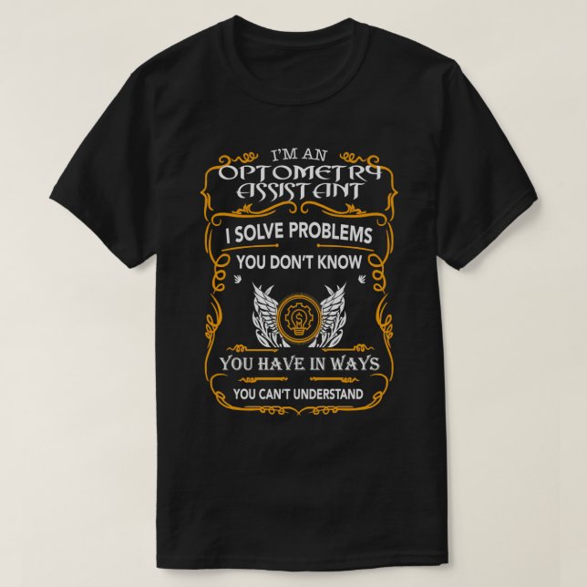 CAMISETA OPTOMETRY ASSISTANT (Diseño del anverso)