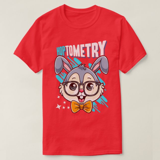 Camiseta Optometry Easter Hoptometry Optometrist Gift (Diseño del anverso)