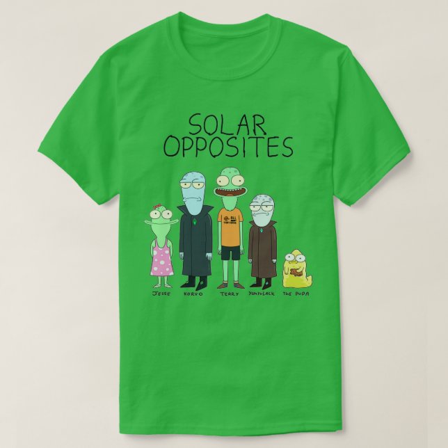Camiseta Opuestos solares (2) (Diseño del anverso)
