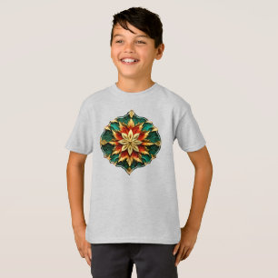 Camiseta Opulencia de Yuletide: Hilos Dorados de Navidad