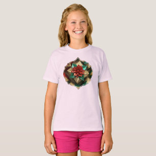 Camiseta Opulencia de Yuletide: Hilos Dorados de Navidad