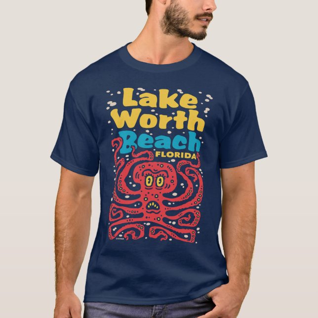 Camiseta Opulpo de Lake Worth Beach Florida (Anverso)