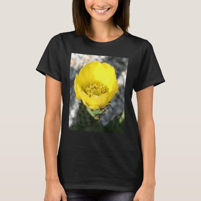 Camiseta Opuntia Ficus Indica Flor De La Cl Pear Pricky (Anverso)
