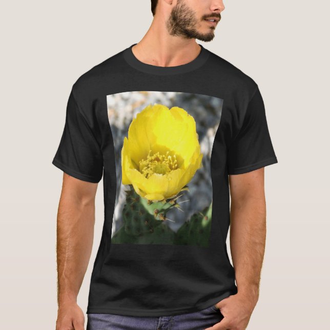 Camiseta Opuntia Ficus Indica Flor De La Cl Pear Pricky (Anverso)
