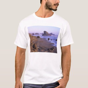 Camiseta OR, Costa de Oregón, Myers Creek, formaciones roco