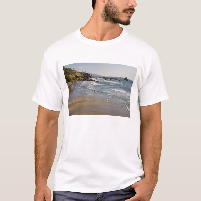 Camiseta OR, Costa de Oregón, Parque Estatal Ecola, indio (Anverso)