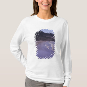 Camiseta OR, Ecola SP, Indian Beach con niebla matutina