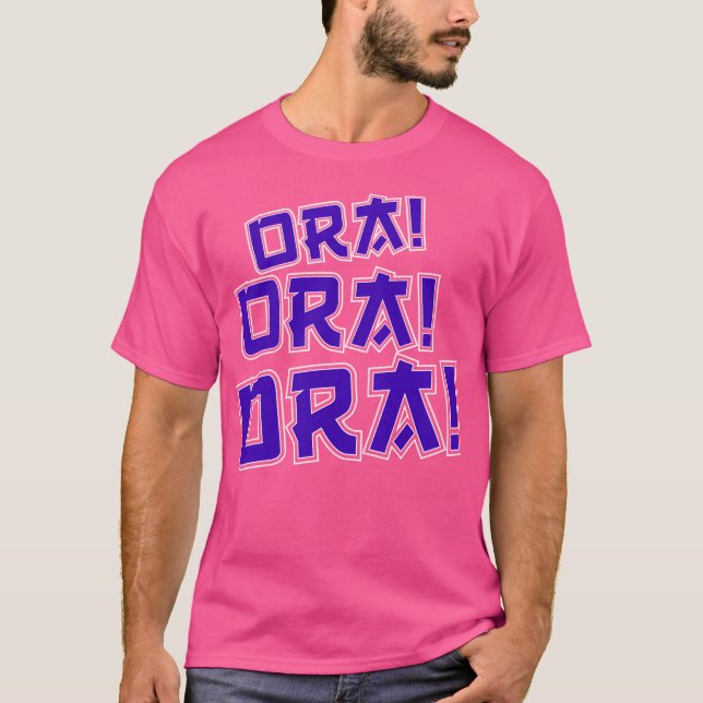 Camiseta Ora Ora Weeb Manga Anime Japón Fans (Anverso)