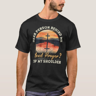 Camiseta Oración Cristiana Jesús necesita la cruz de la ora