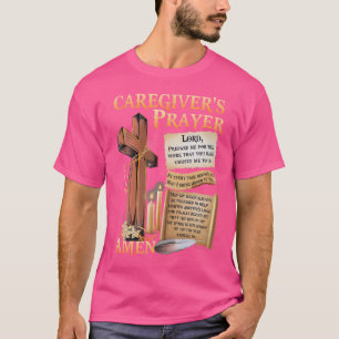 Camiseta Oración De Cuidador Cruz Cristiana Fe Esperanza Am