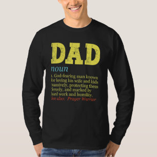 Camiseta Oración de definición de padre cristiano Guerrero