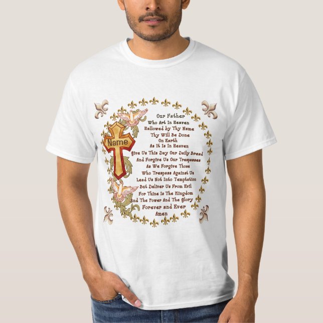 Camiseta Oración de los Lores Cristianos (Anverso)