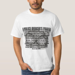 Camiseta Oración de oficial de policía