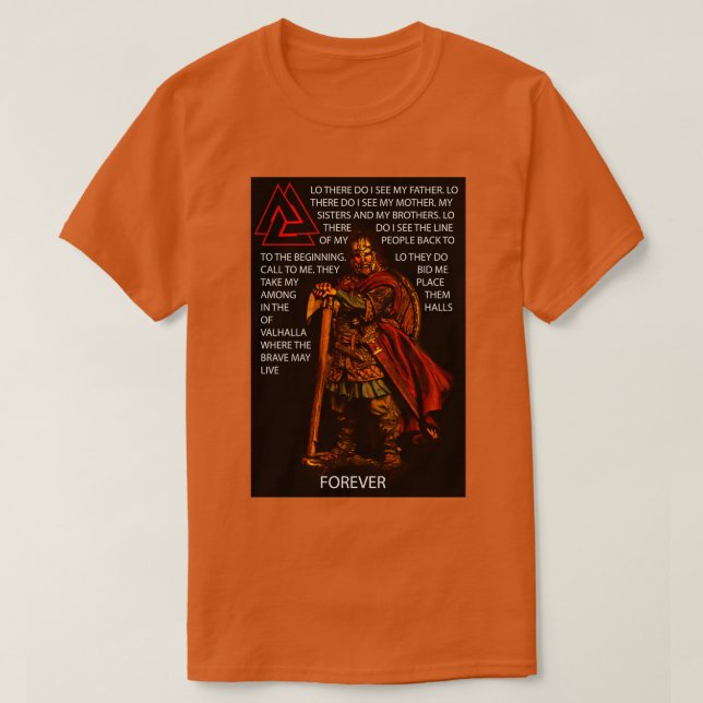 Camiseta oración de paganos (Diseño del anverso)