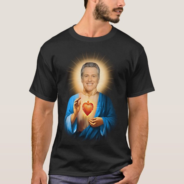 Camiseta Oración de Saint Gavin Newsom (Anverso)