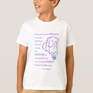 Camiseta Oración de Serenidad Infantil con Camisas Perro