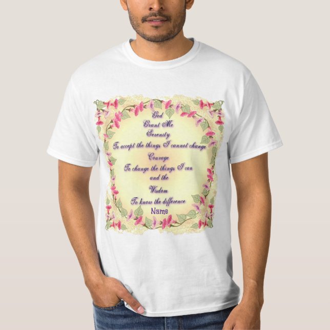 Camiseta Oración de serenidad matutina (Anverso)