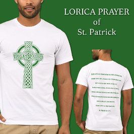 Camiseta Oración de St. Patrick Celtic Cross Lorica