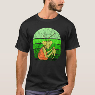 Camiseta Oración Mantis Retro Vintage Green Insect