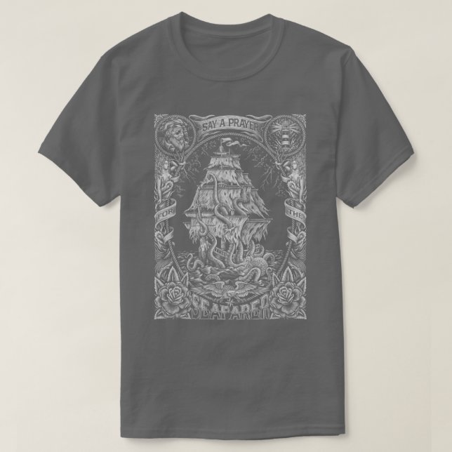 Camiseta Oración por la gente de mar (Diseño del anverso)