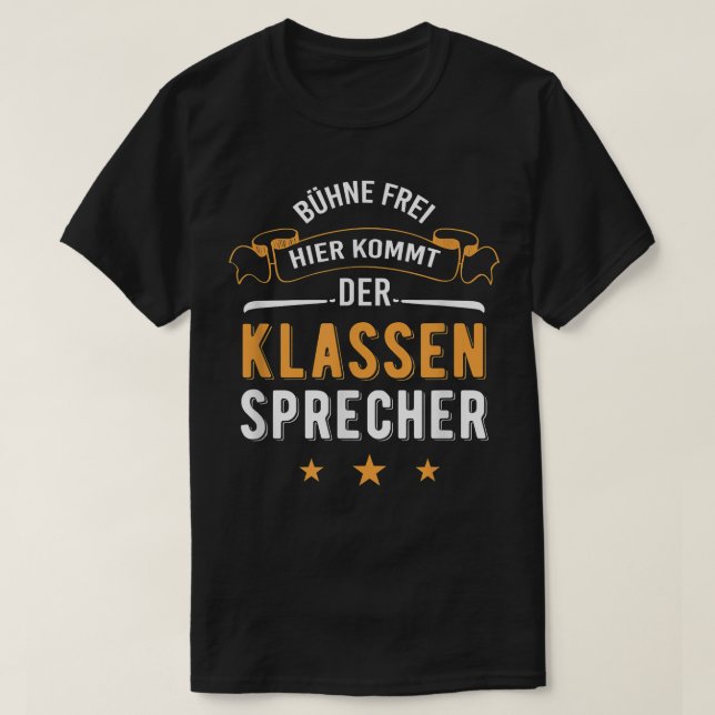 Camiseta Oradores de clase, escuela, escuela primaria, educ (Diseño del anverso)