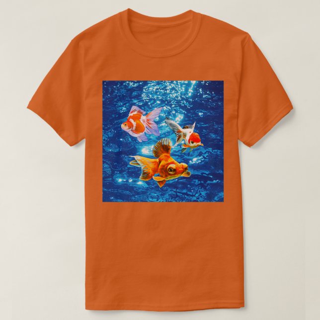 Camiseta Oranda Goldfish Butterfly Telescope (Diseño del anverso)