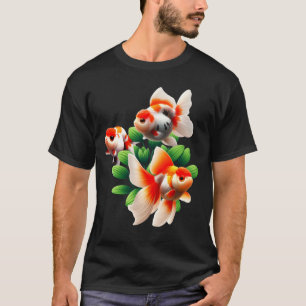 Camiseta Oranda Ranchu Goldfish Fancy Goldfish Art