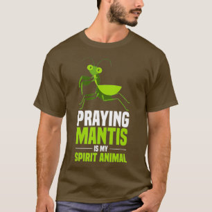 Camiseta Orando a Mantis Shirt mi Espíritu Animal Insectos