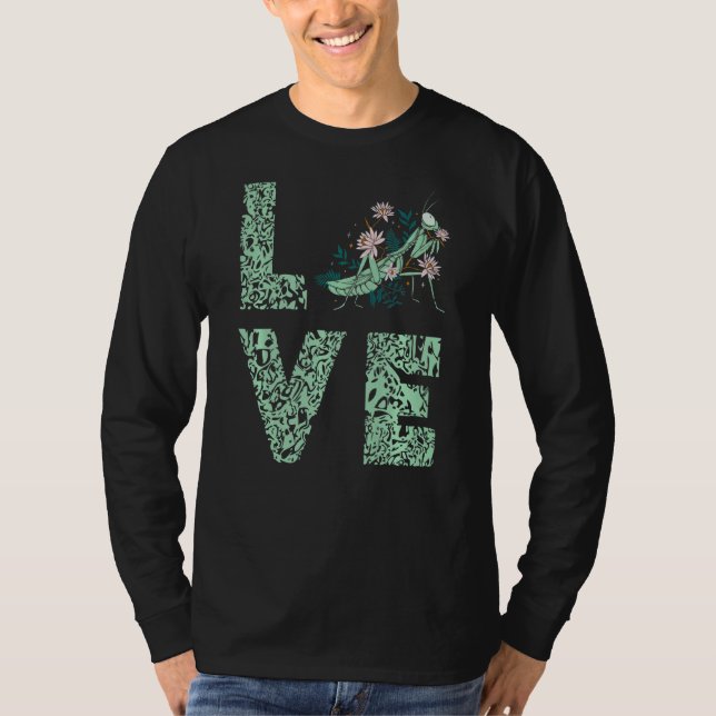 Camiseta Orando Mantis Green Leopard Love Insect Bug (Anverso)