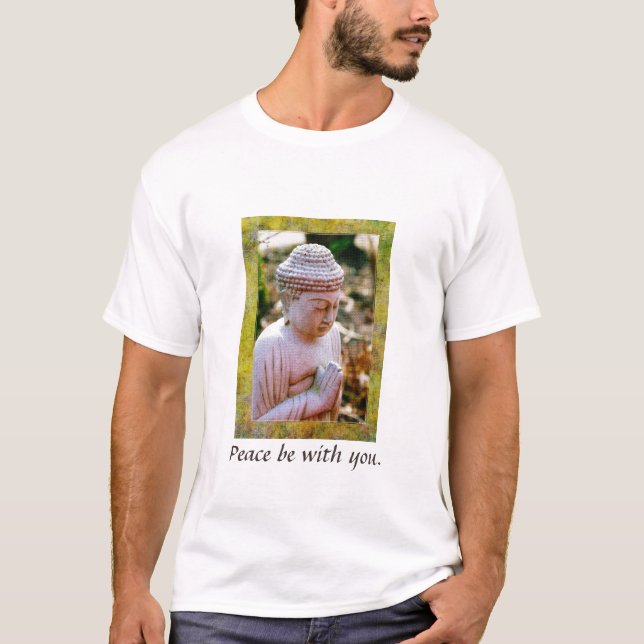 Camiseta Orando por la paz de Buda (Anverso)