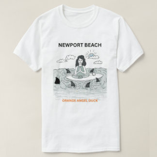 CAMISETA ORANGE ANGEL DUCK NEWPORT BEACH CHAPTER T-SHIRT