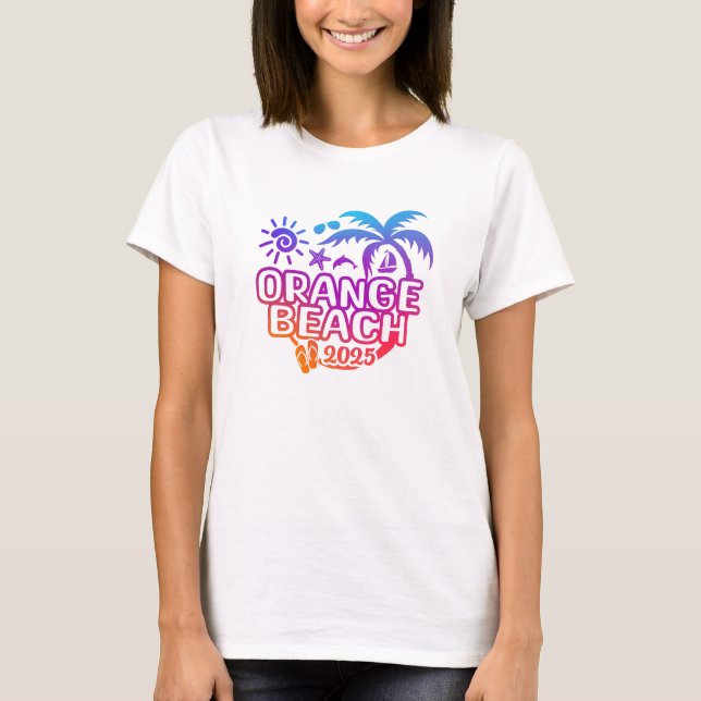 Camiseta Orange Beach, Orange Beach Vacation, 2025 (Anverso)