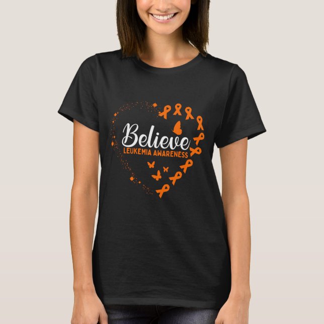 Camiseta Orange Butterfly Leukemia Awareness (Anverso)
