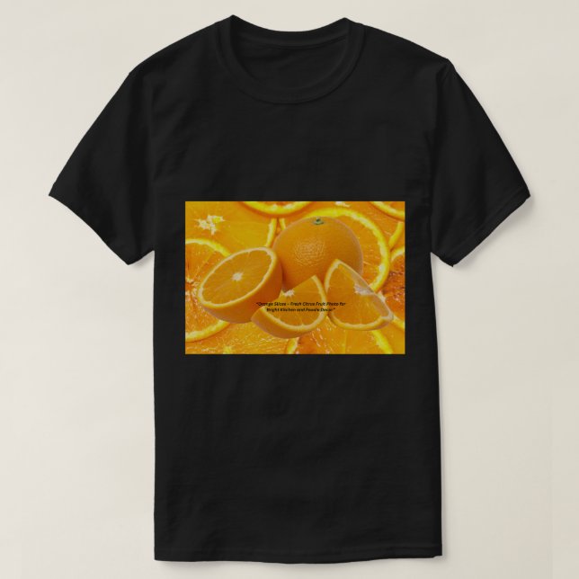 Camiseta Orange Color Design - Vibrant Energy  (Diseño del anverso)
