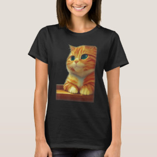 Camiseta Orange Fluffy Chonky Tabby Cat In A Bodega Eyes Cl