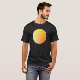 Camiseta Orange Gradient Circle Vignette Abstract Design