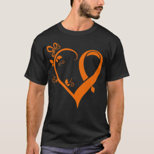 Camiseta Orange Heart ADHD Neurodiversity Awareness Gift Wa